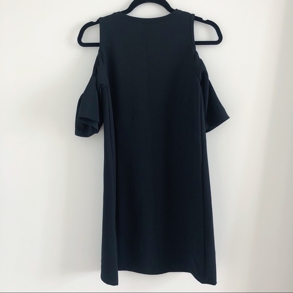 Black Cold Shoulder ZARA Shift Dress - Picture 6 of 8